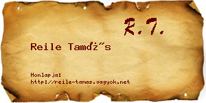 Reile Tamás névjegykártya